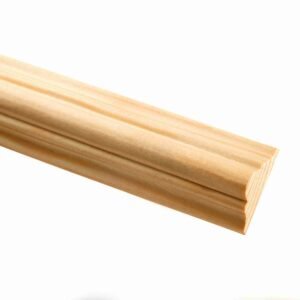 Pine Double Astragal Moulding 20 x 44 x 2400mm
