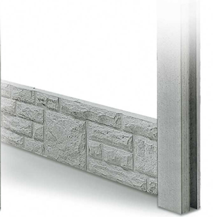 Concrete Gravel Boards - Rock Face 12"